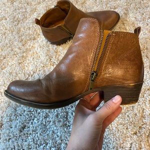 Lucky brand leather booties